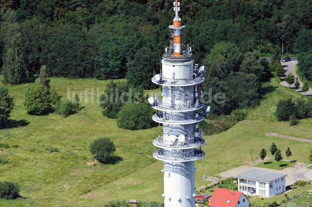 Luftbild Rostock - Fernmeldeturm Rostock- Stadtweide im Bundesland Mecklenburg-Vorpommern