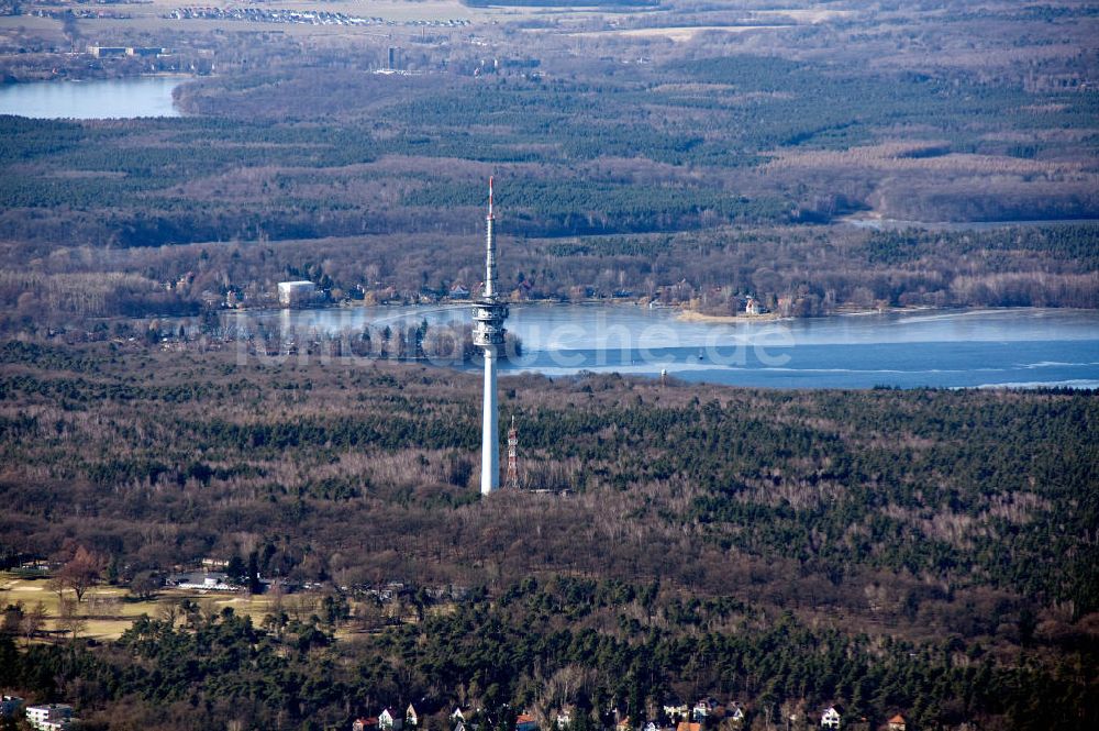 Luftaufnahme Berlin - Fernmeldeturm Schäferberg