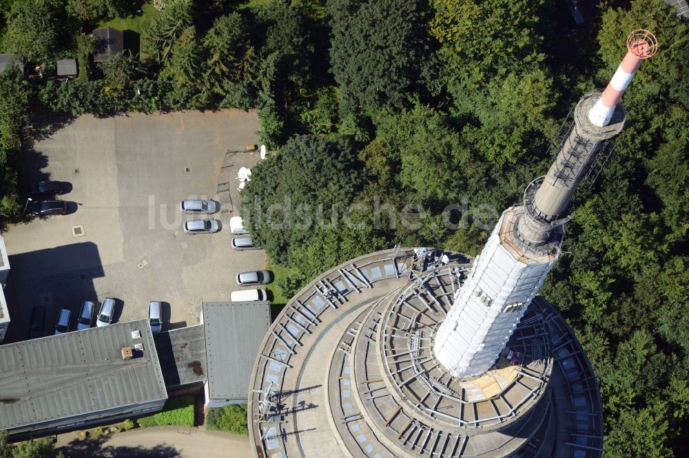 Luftbild Kiel - Fernmeldeturm im Vieburger Gehölz in Kiel im Bundesland Schleswig-Holstein