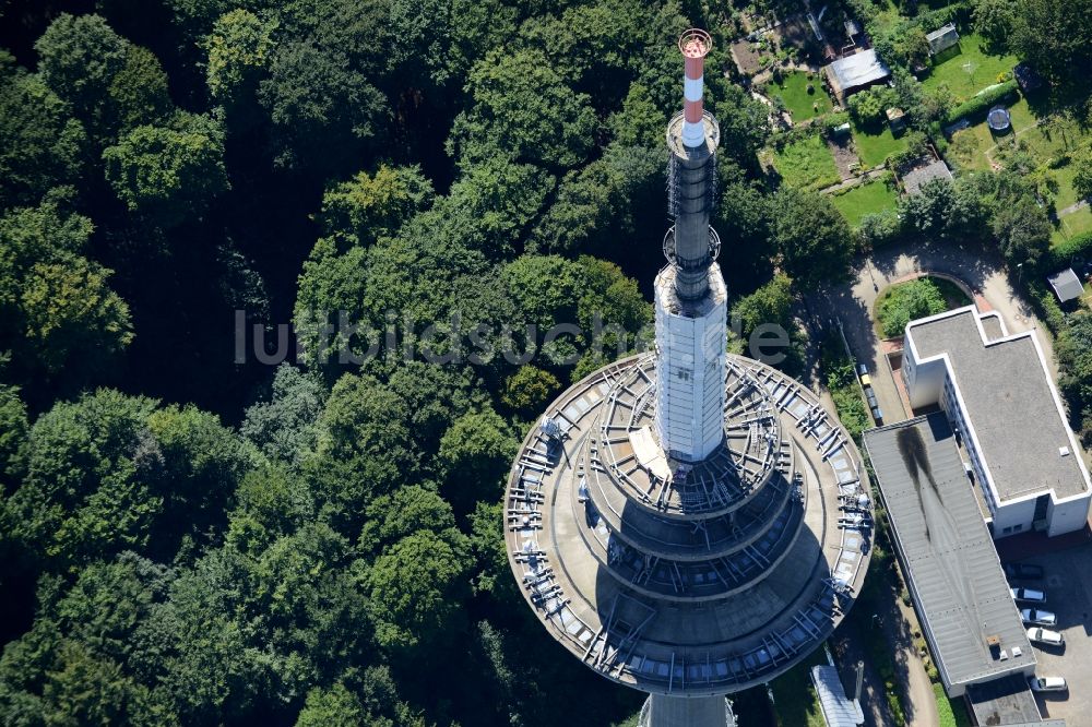 Luftbild Kiel - Fernmeldeturm im Vieburger Gehölz in Kiel im Bundesland Schleswig-Holstein