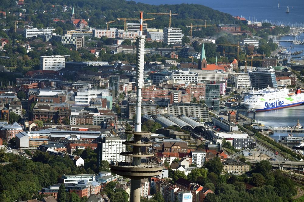 Luftbild Kiel - Fernmeldeturm im Vieburger Gehölz in Kiel im Bundesland Schleswig-Holstein