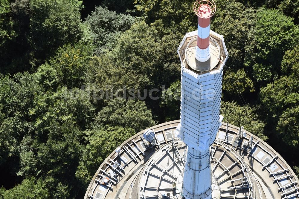 Luftaufnahme Kiel - Fernmeldeturm im Vieburger Gehölz in Kiel im Bundesland Schleswig-Holstein