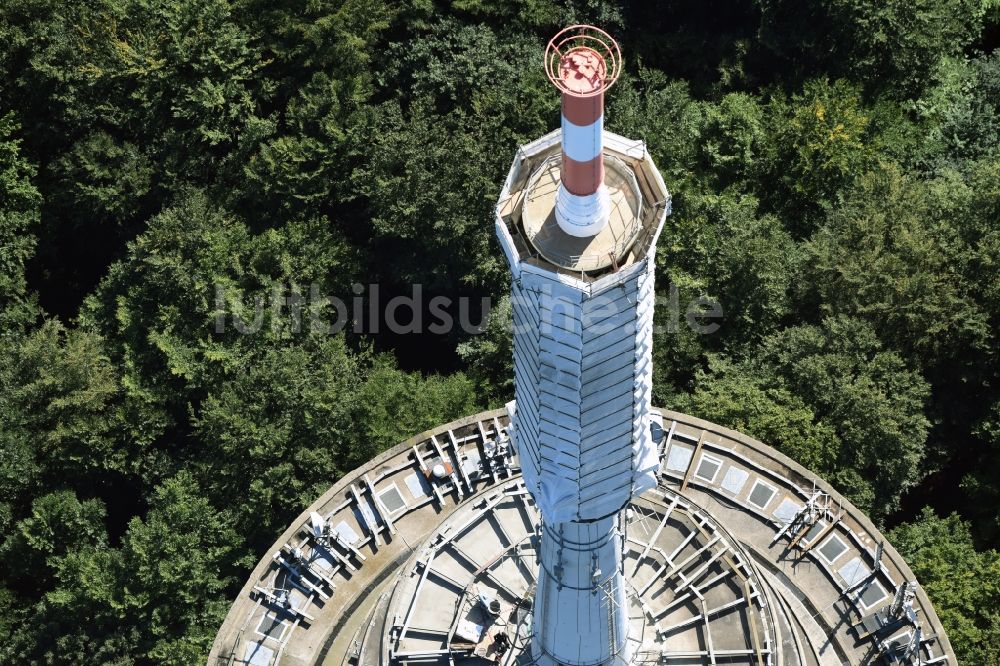 Kiel von oben - Fernmeldeturm im Vieburger Gehölz in Kiel im Bundesland Schleswig-Holstein