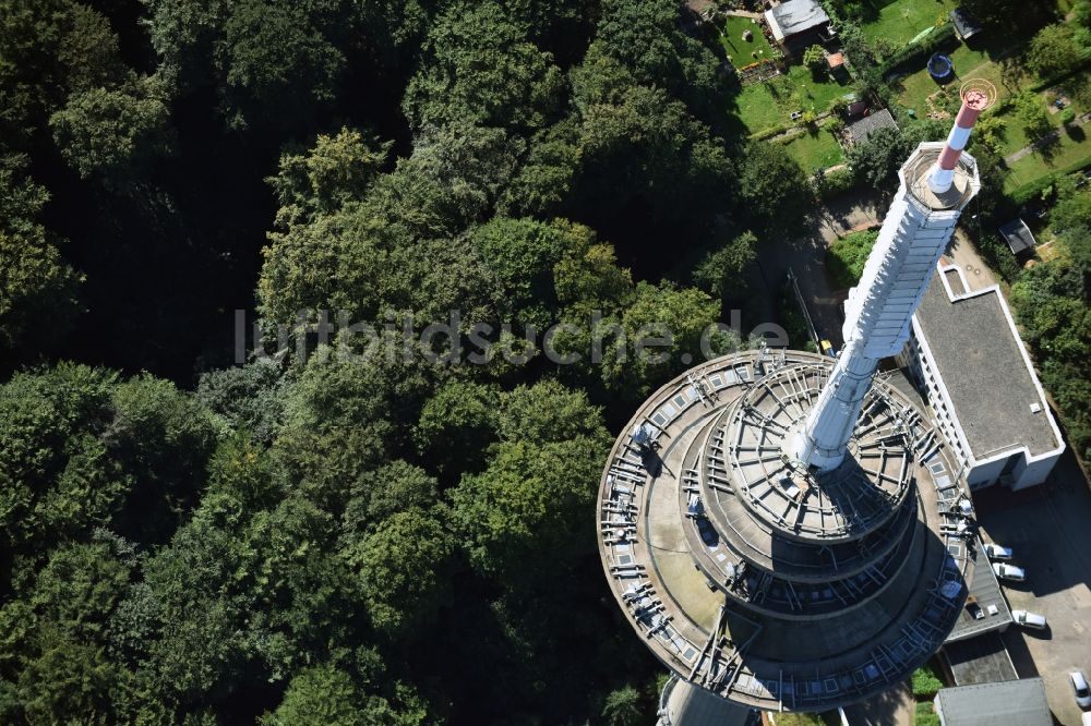 Luftbild Kiel - Fernmeldeturm im Vieburger Gehölz in Kiel im Bundesland Schleswig-Holstein