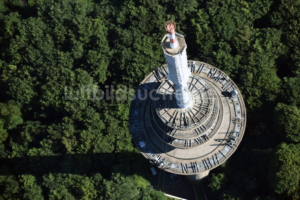 Kiel aus der Vogelperspektive: Fernmeldeturm im Vieburger Gehölz in Kiel im Bundesland Schleswig-Holstein