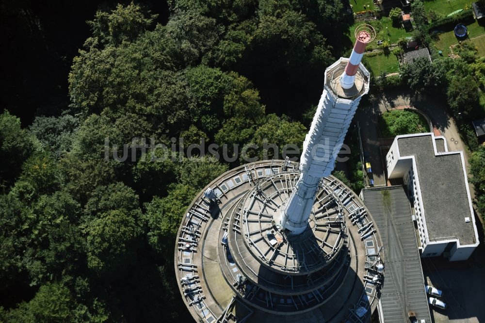 Luftbild Kiel - Fernmeldeturm im Vieburger Gehölz in Kiel im Bundesland Schleswig-Holstein