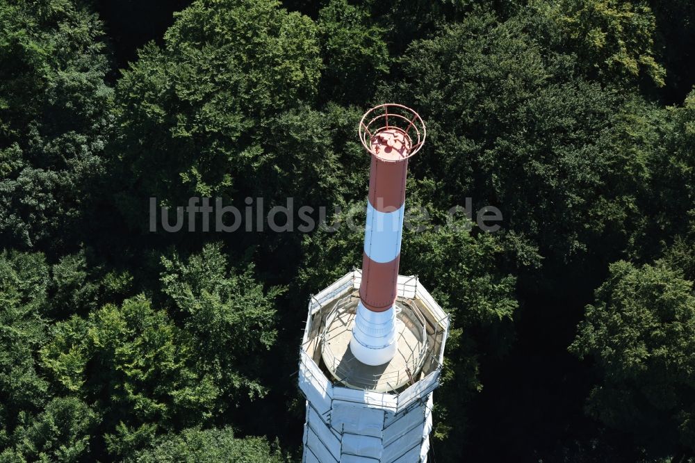 Luftbild Kiel - Fernmeldeturm im Vieburger Gehölz in Kiel im Bundesland Schleswig-Holstein