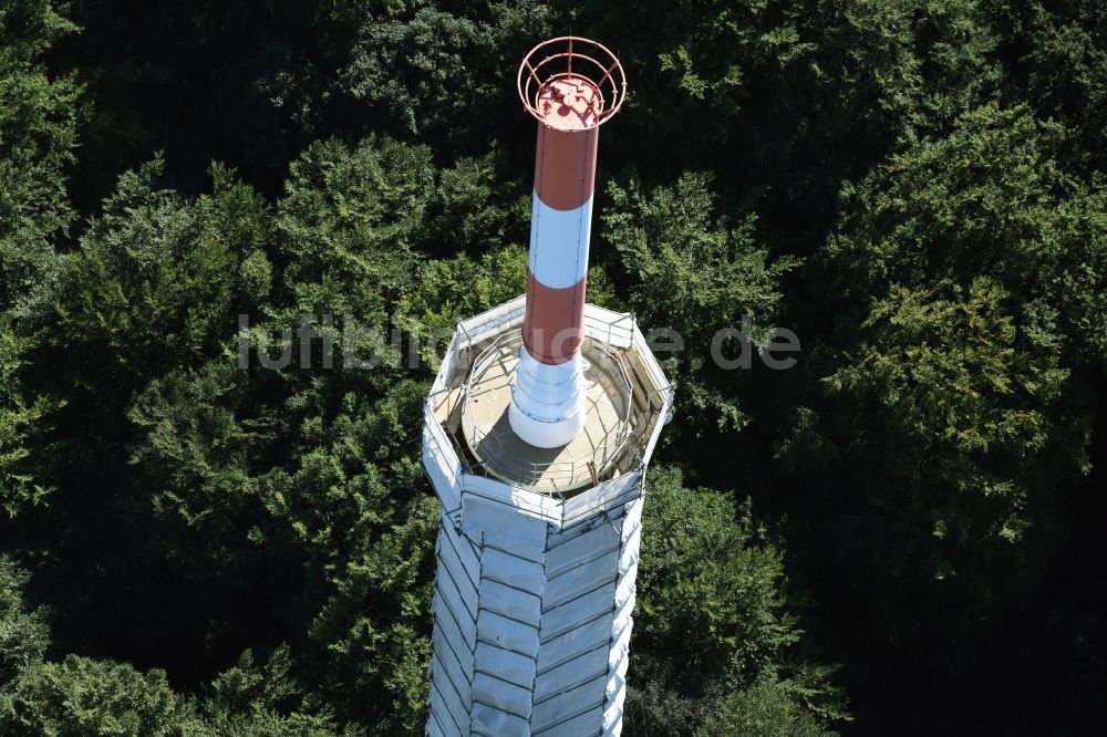 Luftaufnahme Kiel - Fernmeldeturm im Vieburger Gehölz in Kiel im Bundesland Schleswig-Holstein