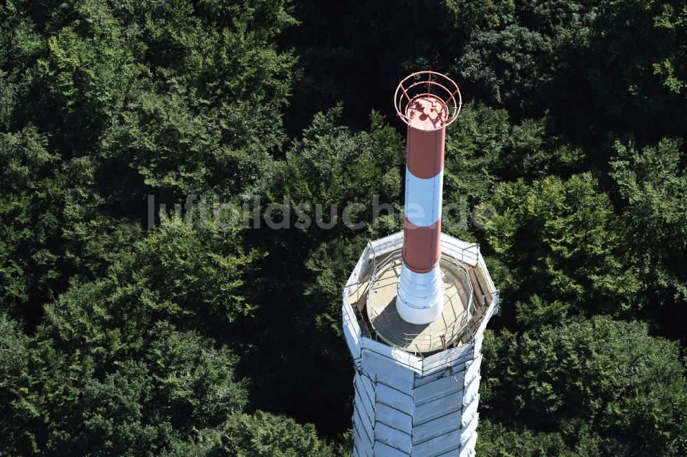 Kiel von oben - Fernmeldeturm im Vieburger Gehölz in Kiel im Bundesland Schleswig-Holstein