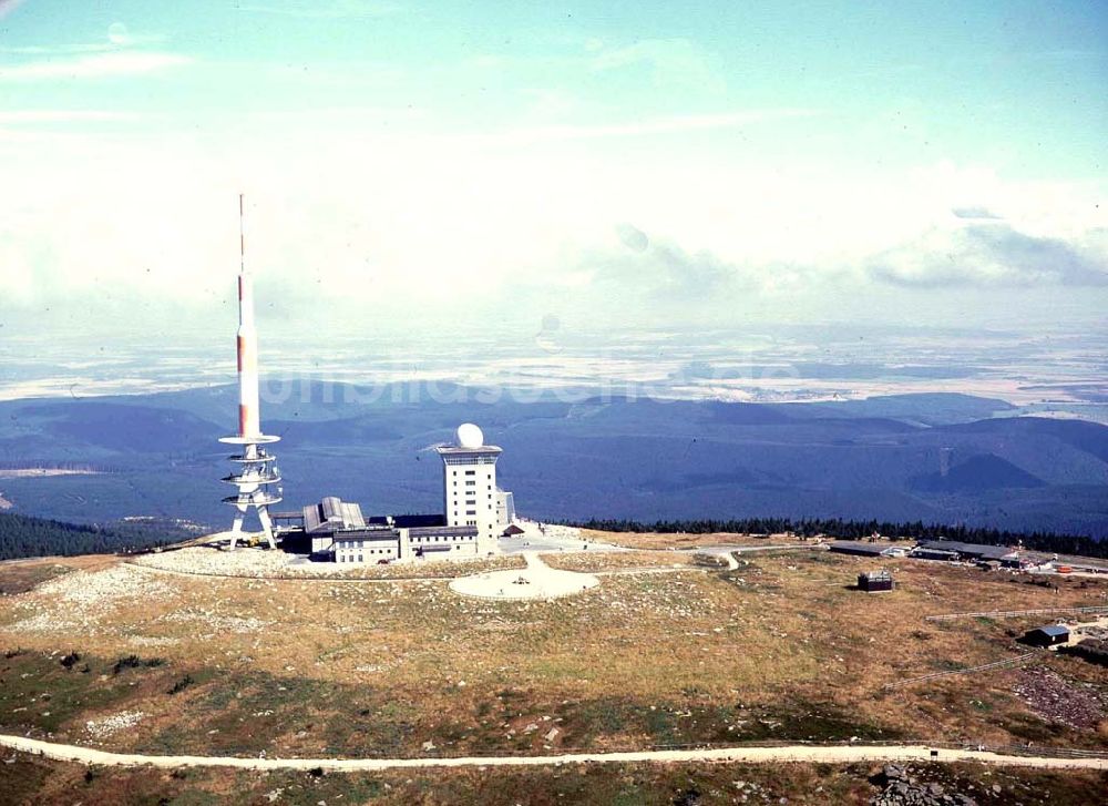 Brocken von oben - Fernseh- und Sendeanlagen auf dem Brocken im Harz