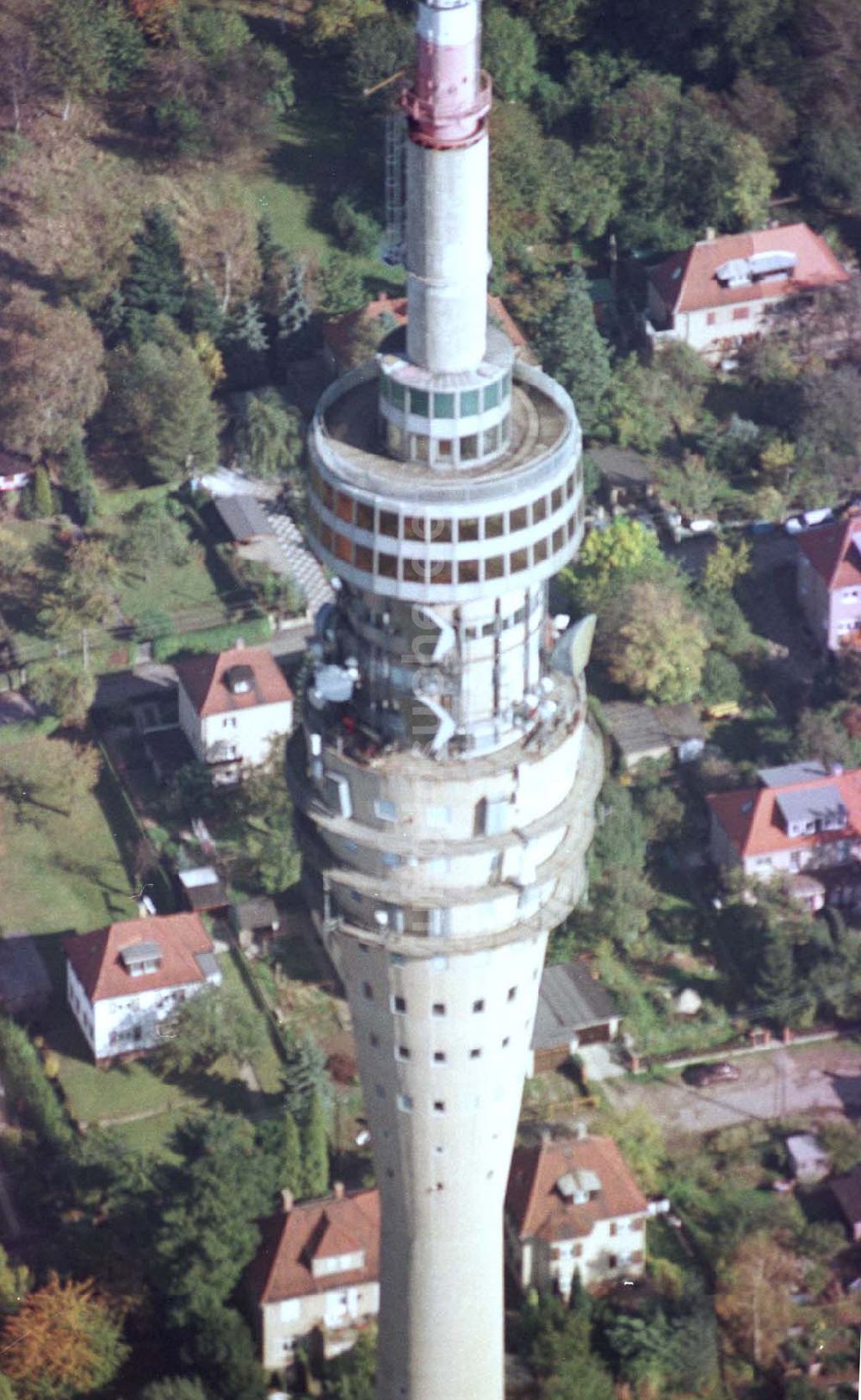 Luftbild Dresden - Fernsehturm Dresden Klotsche