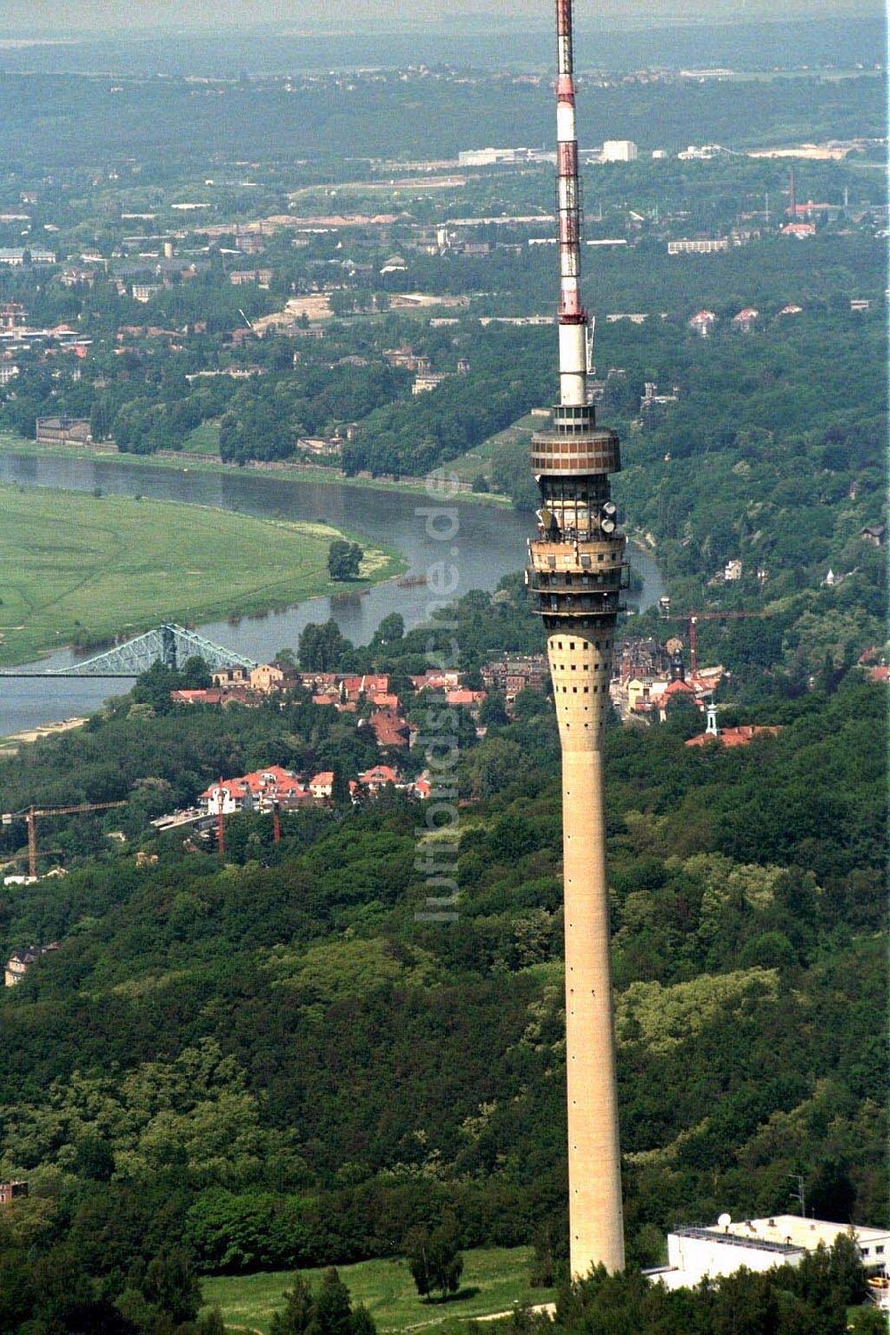 Luftbild Dresden - Fernsehturm Dresden Tel.: 0351,4740