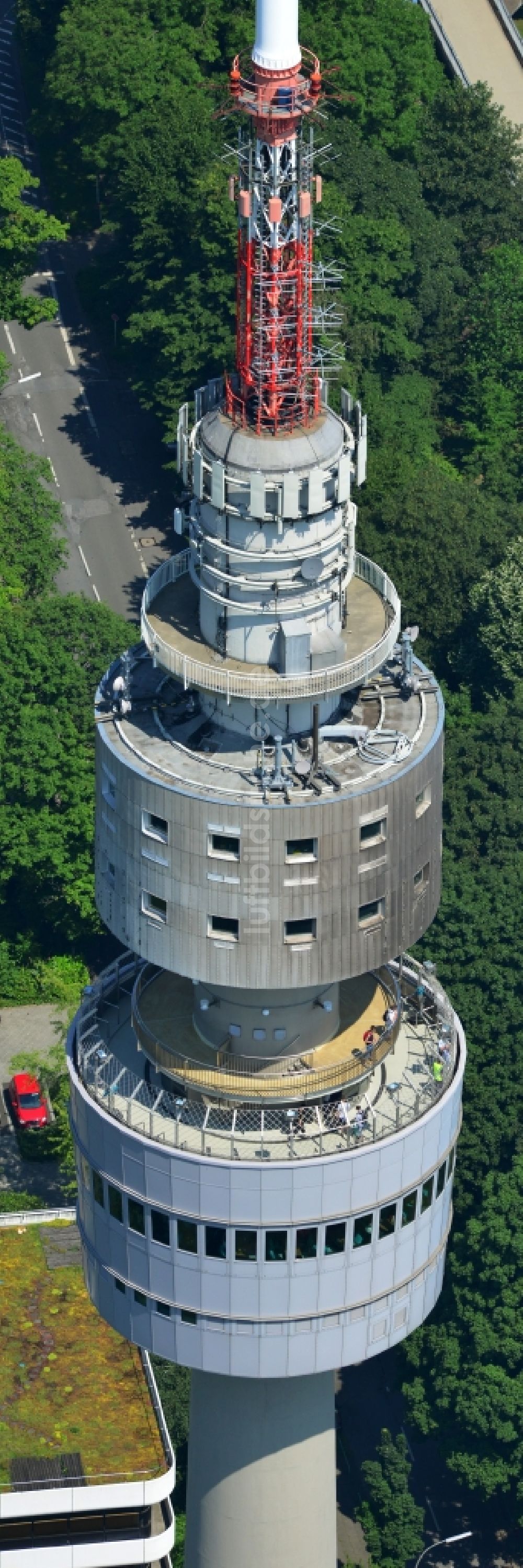 Luftbild Dortmund - Fernsehturm / Florianturm Dortmund im Bundesland Nordrhein-Westfalen NRW