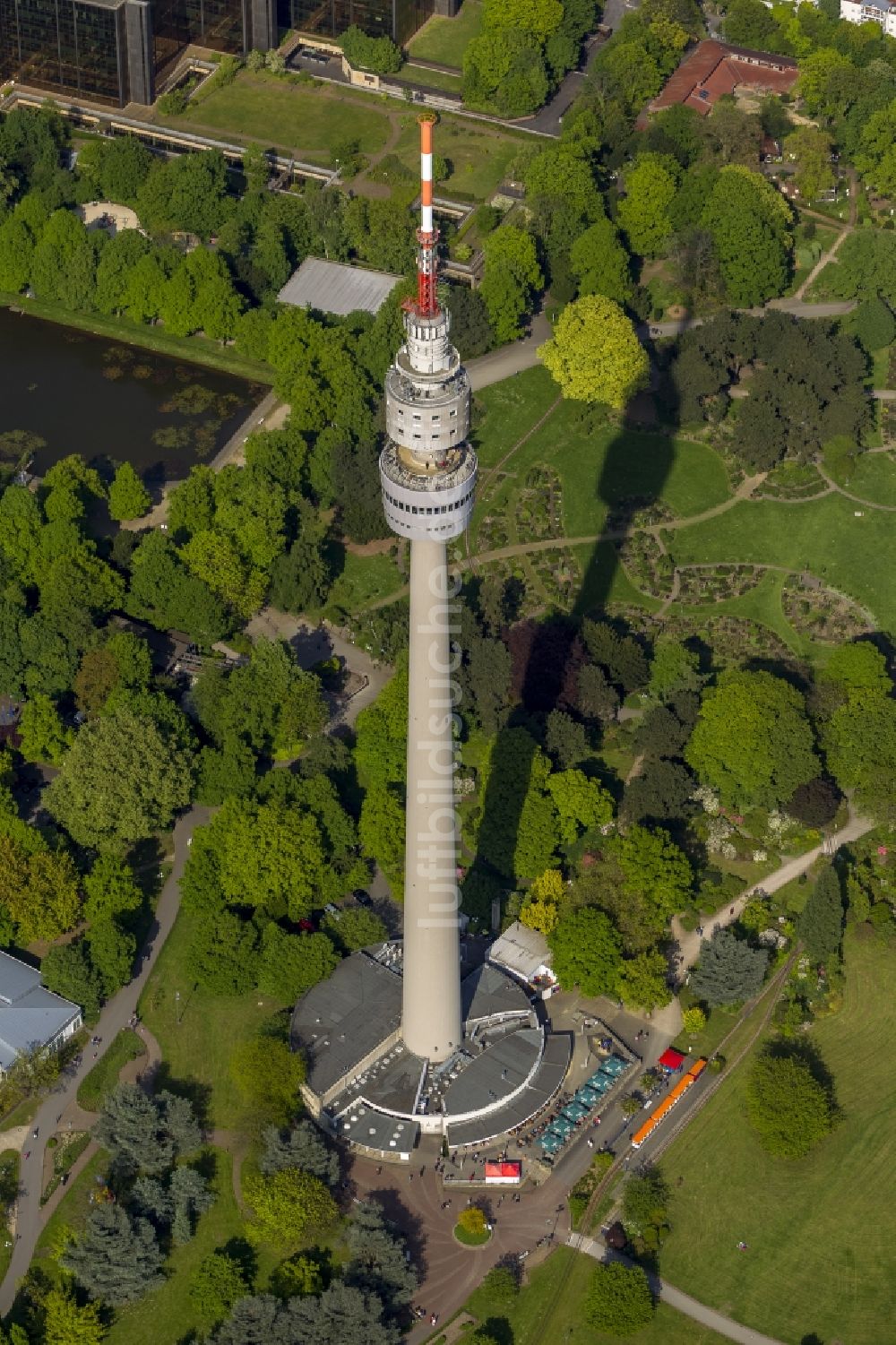 Luftaufnahme Dortmund - Fernsehturm / Florianturm Dortmund im Bundesland Nordrhein-Westfalen NRW