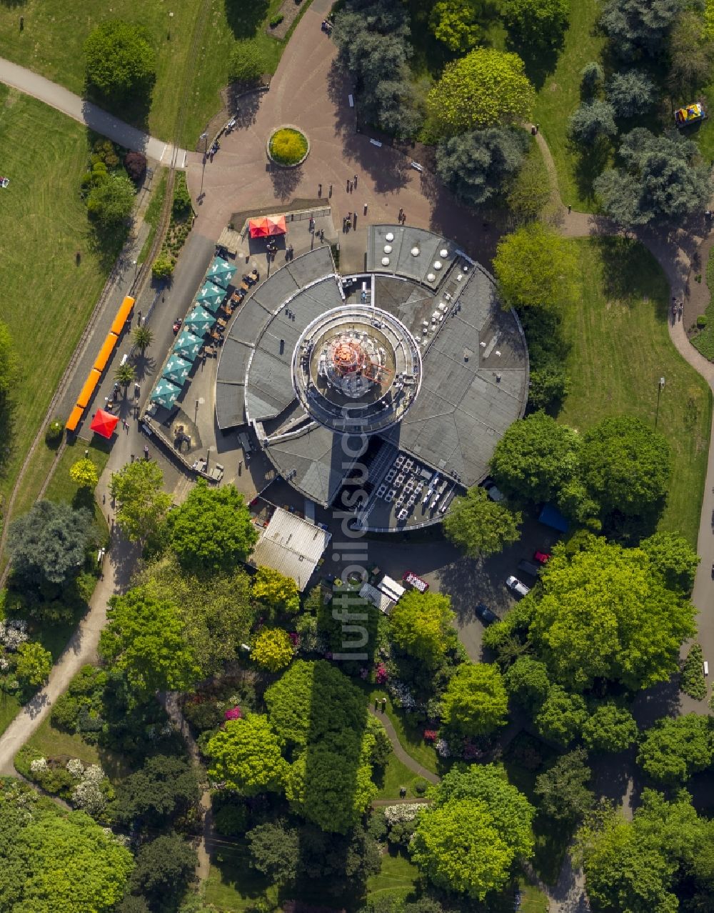 Dortmund von oben - Fernsehturm / Florianturm Dortmund im Bundesland Nordrhein-Westfalen NRW