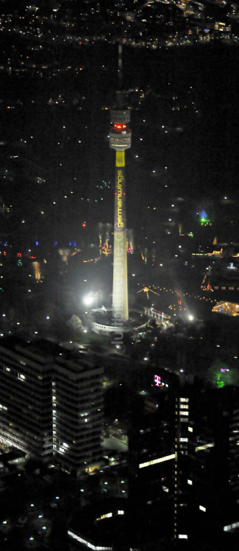 Luftaufnahme Dortmund - Fernsehturm / television tower Florianturm in Dortmund - Nordrhein-Westfalen / NW