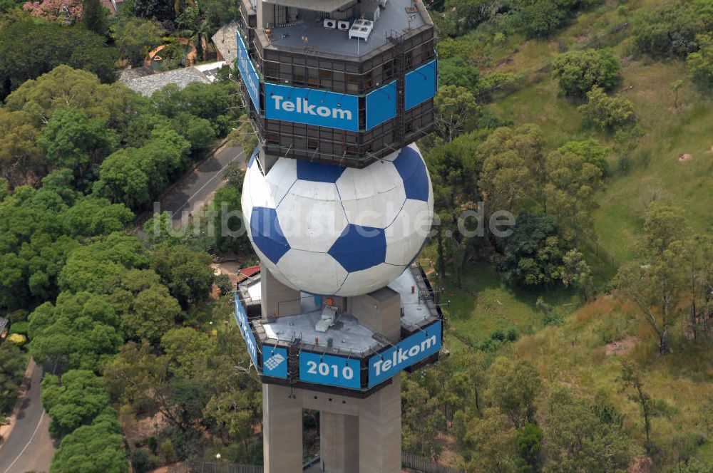 Luftaufnahme Pretoria - Fernsehturm / TV Tower / John Vorster Tower in Pretoria Südafrika / South Africa