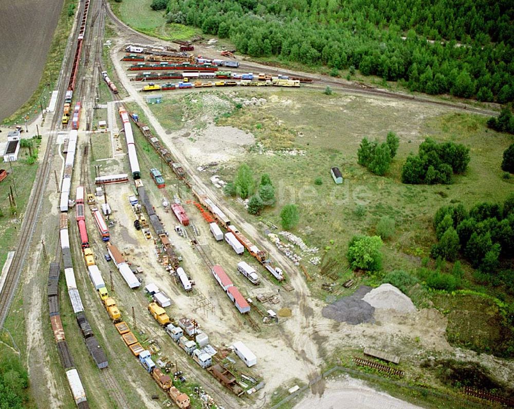 Graifenhainichen / Sachsen Anhalt aus der Vogelperspektive: Ferropolis - Stadt aus Eisen