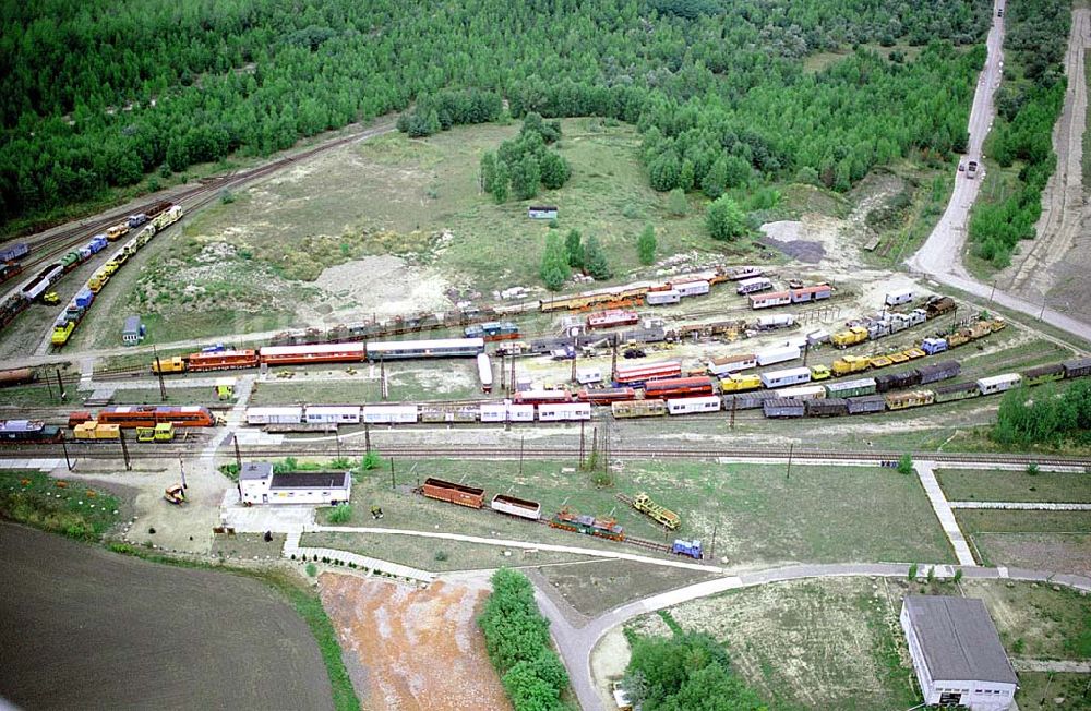 Graifenhainichen / Sachsen Anhalt von oben - Ferropolis - Stadt aus Eisen