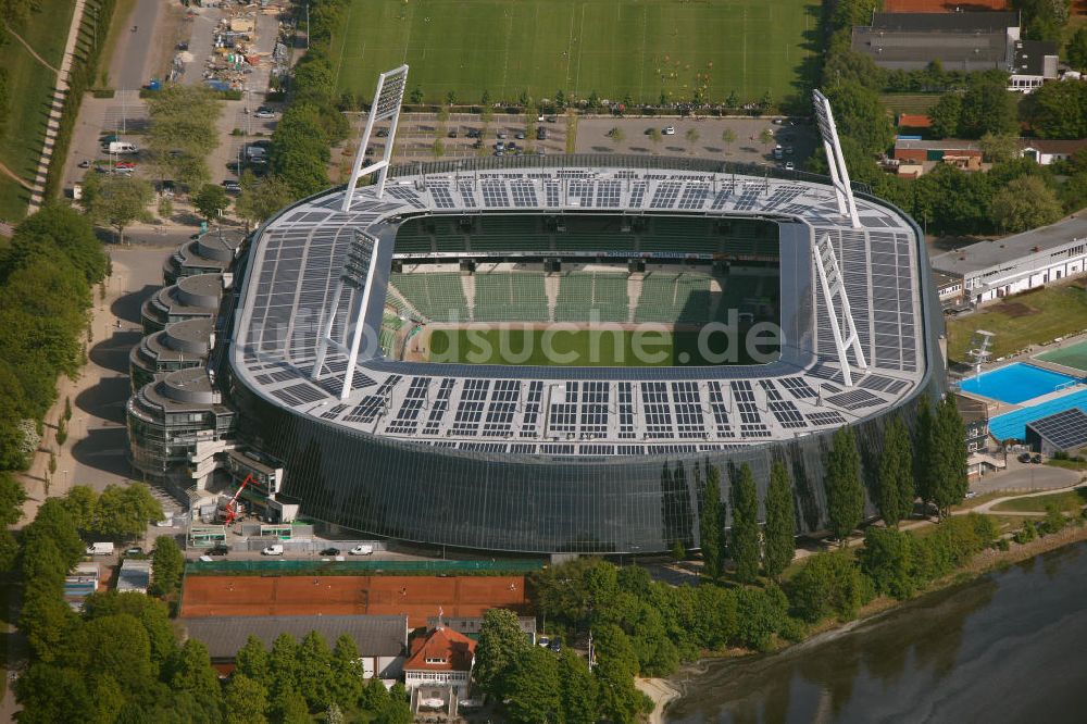 Luftbild Bremen - Fertig umgebautes Weserstadion Bremen