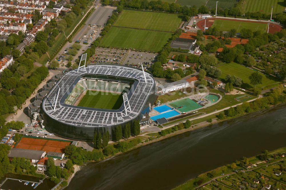 Luftaufnahme Bremen - Fertig umgebautes Weserstadion Bremen