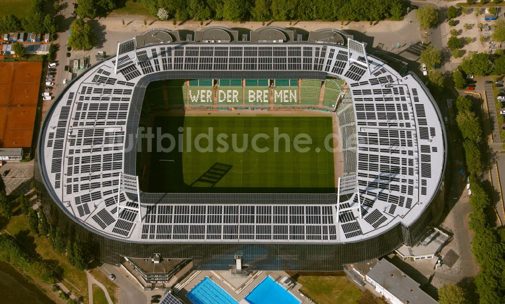 Luftaufnahme Bremen - Fertig umgebautes Weserstadion Bremen