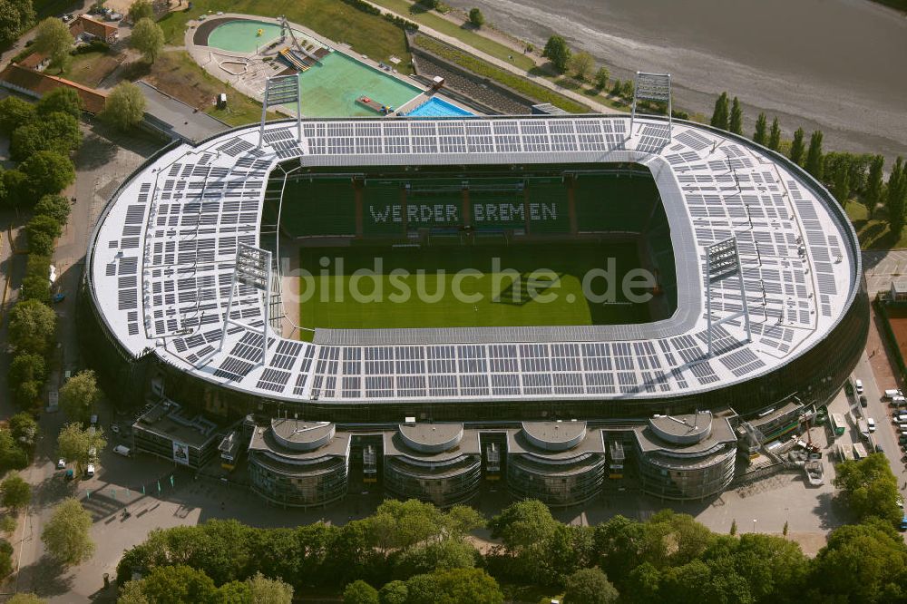 Luftbild Bremen - Fertig umgebautes Weserstadion Bremen