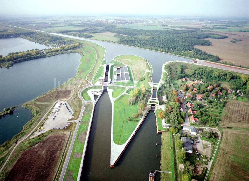 Luftaufnahme Rothensee - Fertige Doppelsparschleuse Rothensee.