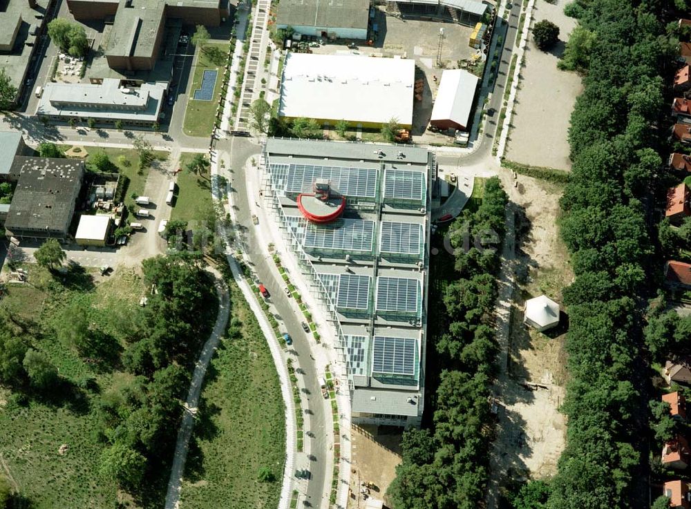 Luftbild Potsdam / BRB - Fertiger Neubau der Hochschule für Film und Fernsehen im Medienpark Babelsberg.