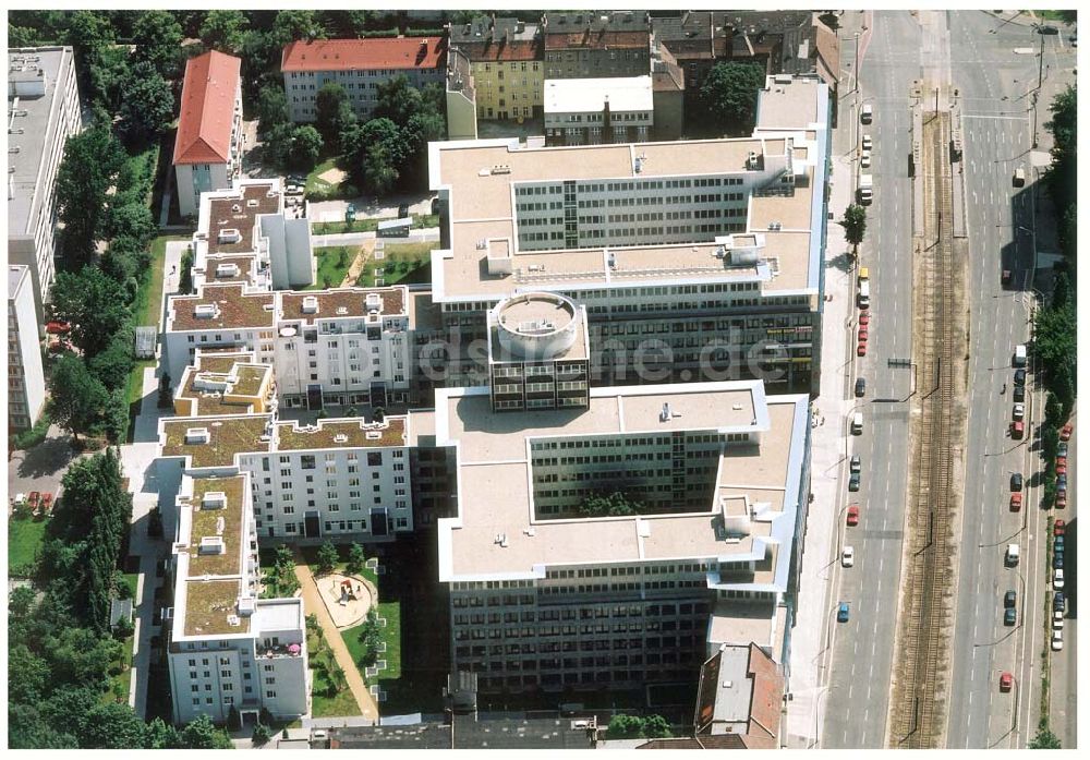 Luftaufnahme Berlin - Lichtenberg - Fertiggestellte Möllendorfpassagen der Bayerischen Hausbau in der Möllendorfstraße in Berlin-Lichtenberg.