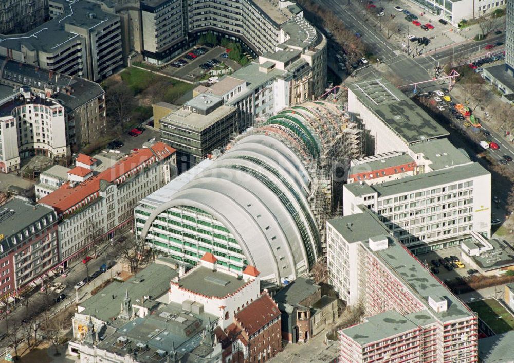 Berlin-Tiergarten von oben - Fertigstellung des Ludwig-Erhard-Hauses (Börse-IHK)