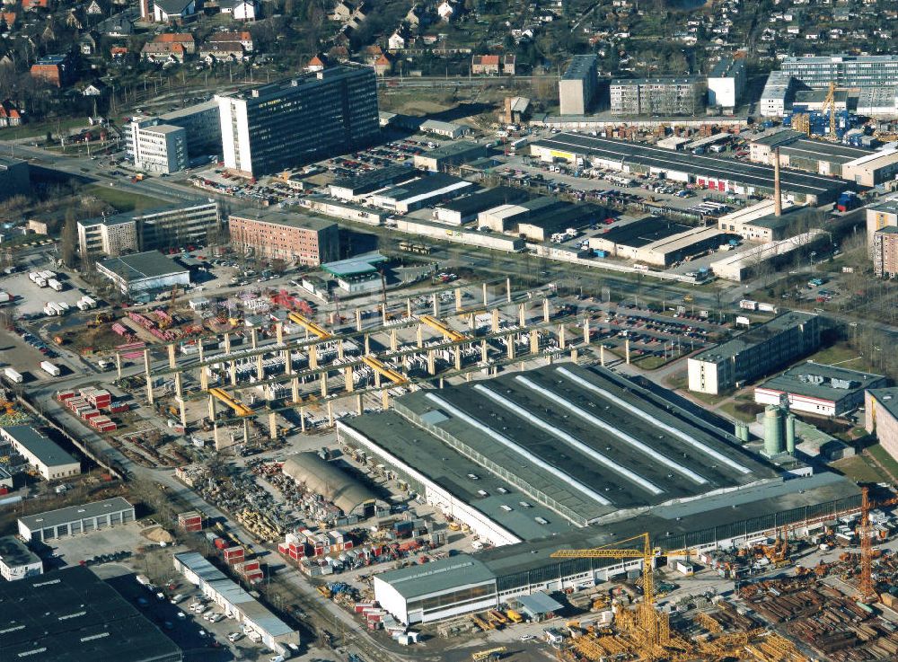 Luftbild Berlin - Hohenschönhausen - Fertigteilwerk-Hohenschönhausen