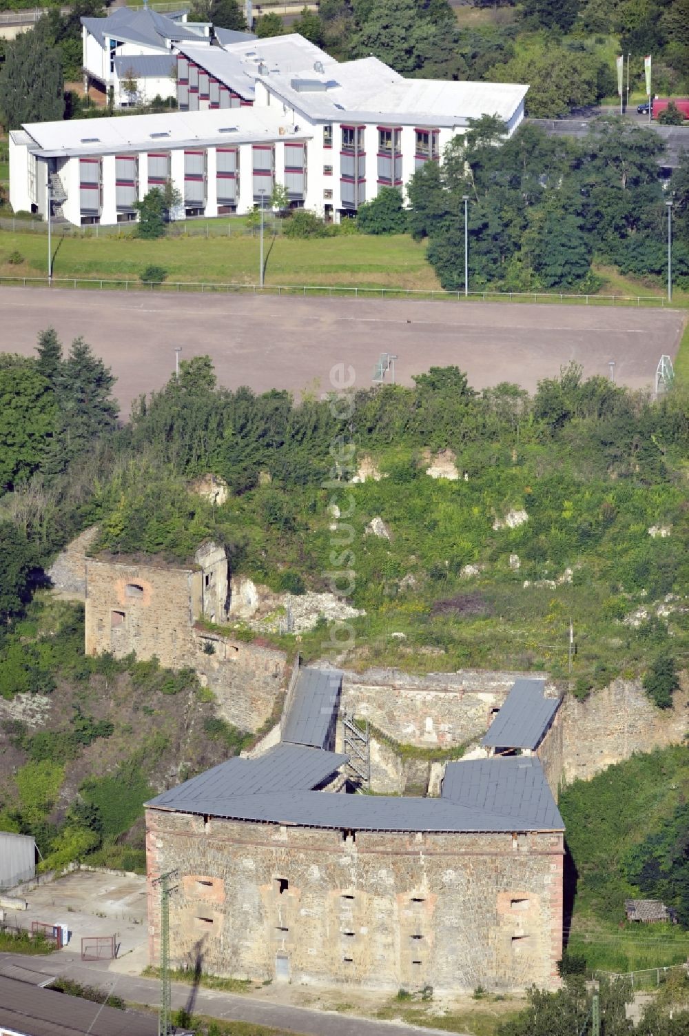 Luftaufnahme Koblenz - Feste Kaiser Franz in Koblenz im Bundesland Rheinland-Pfalz