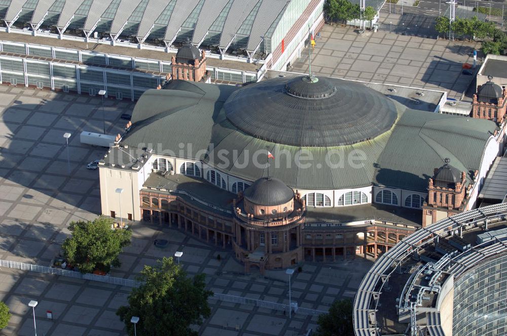 Frankfurt am Main aus der Vogelperspektive: Festhalle Messe Frankfurt