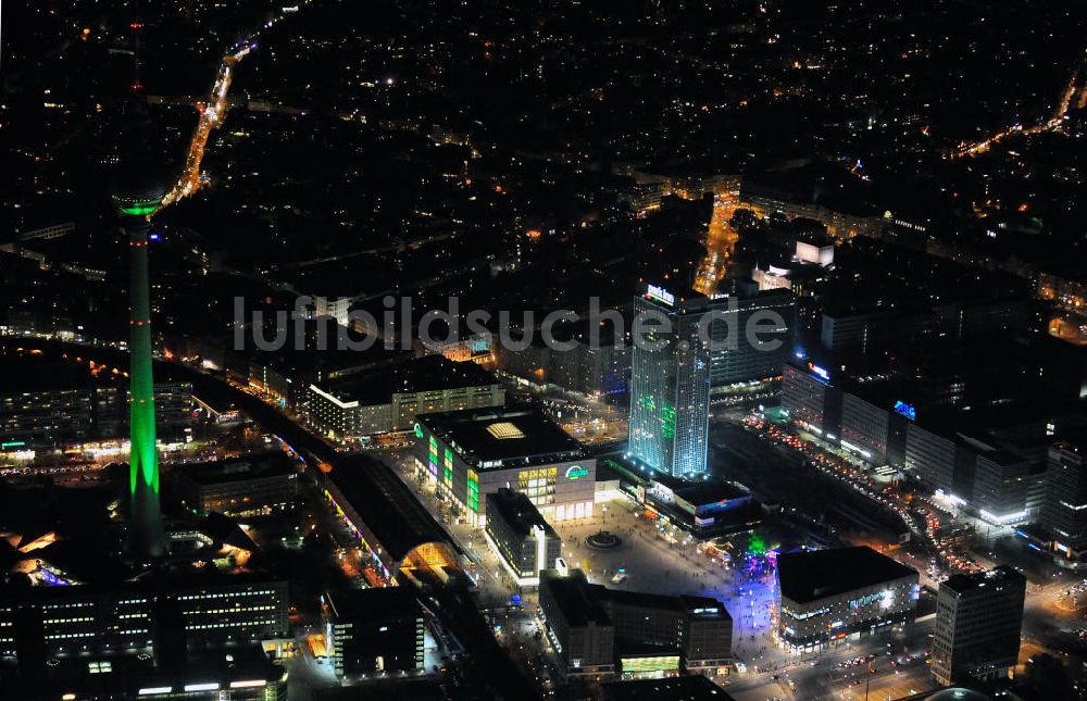 Luftbild Berlin - Festival Of Lights Berlin Alexanderplatz