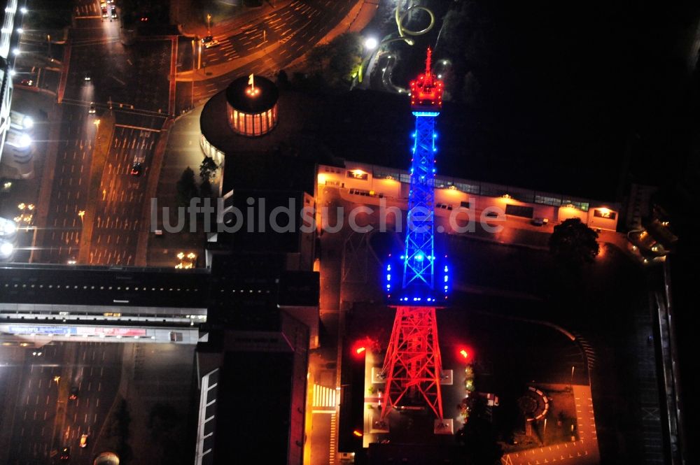 Luftaufnahme Berlin - Festival of Lights im Stadtzentrum der Hauptstadt Berlin