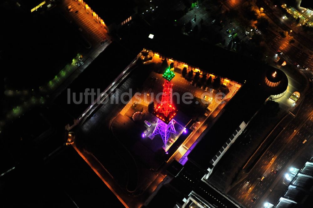 Luftaufnahme Berlin - Festival of Lights im Stadtzentrum der Hauptstadt Berlin