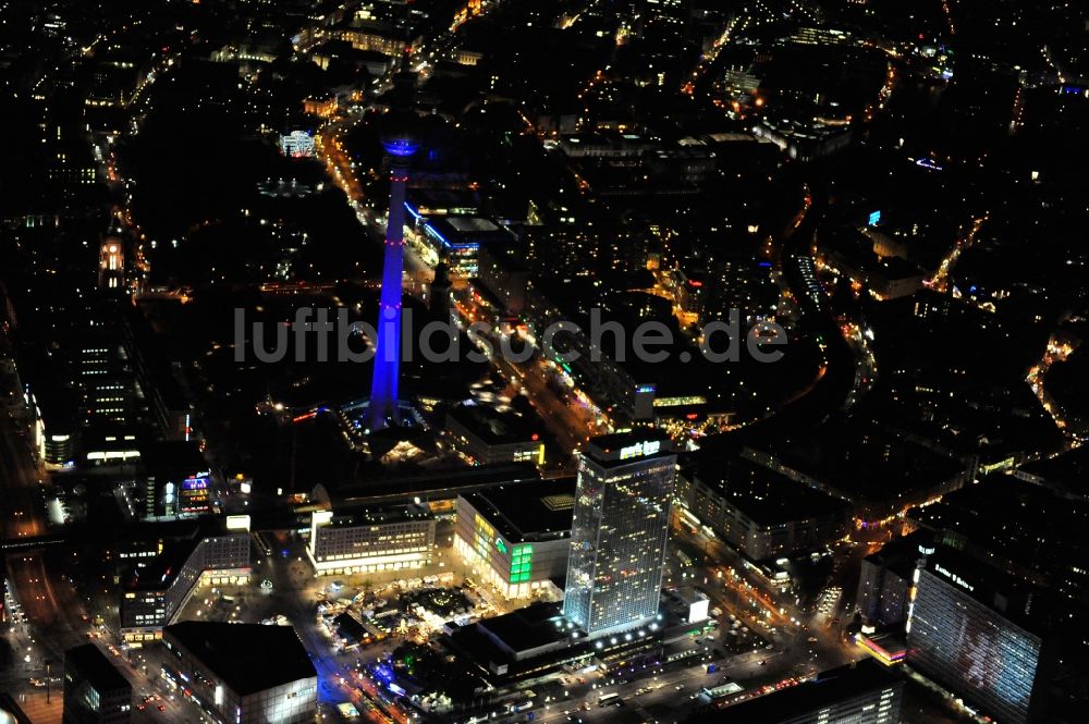 Luftbild Berlin - Festival of Lights im Stadtzentrum der Hauptstadt Berlin