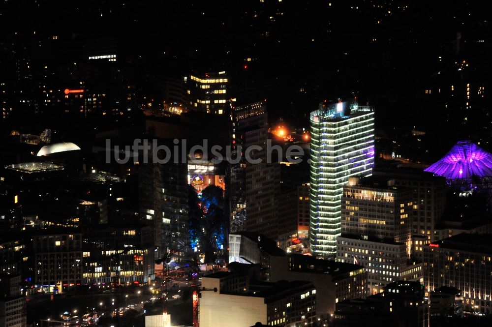 Luftbild Berlin - Festival of Lights im Stadtzentrum der Hauptstadt Berlin