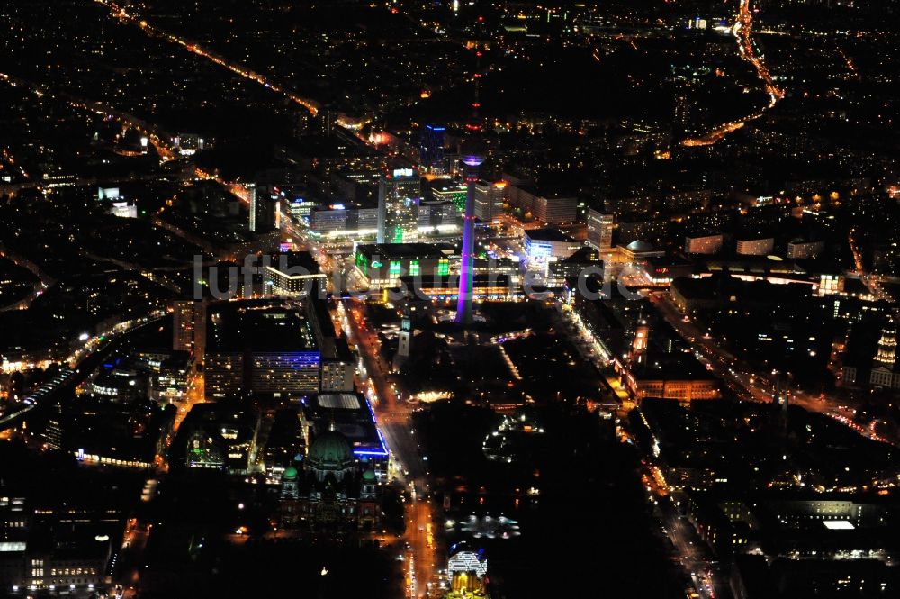 Berlin von oben - Festival of Lights im Stadtzentrum der Hauptstadt Berlin