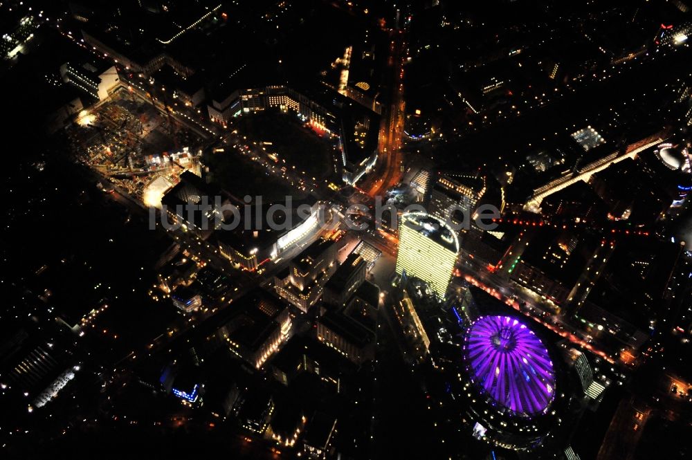 Luftbild Berlin - Festival of Lights im Stadtzentrum der Hauptstadt Berlin