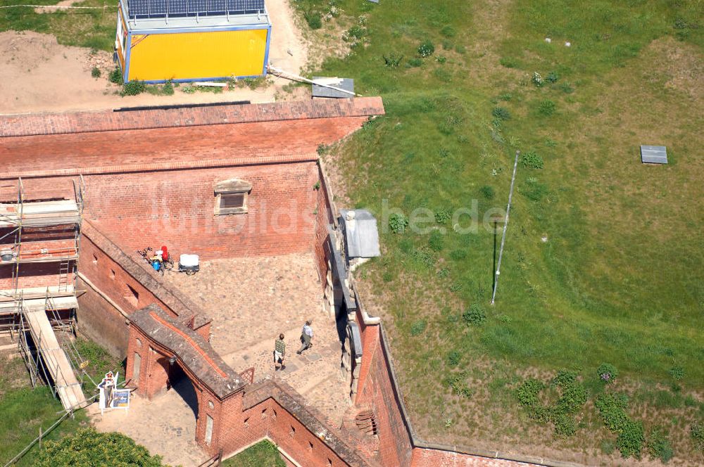 Dömitz aus der Vogelperspektive: Festung Dömitz