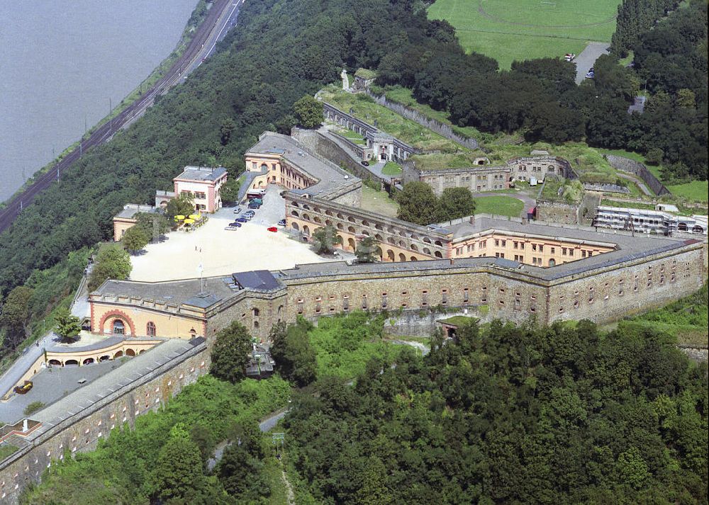 Luftaufnahme Koblenz - Festung Ehrenbreitstein in Koblenz - the Ehrenbreitstein Fortress in Koblenz