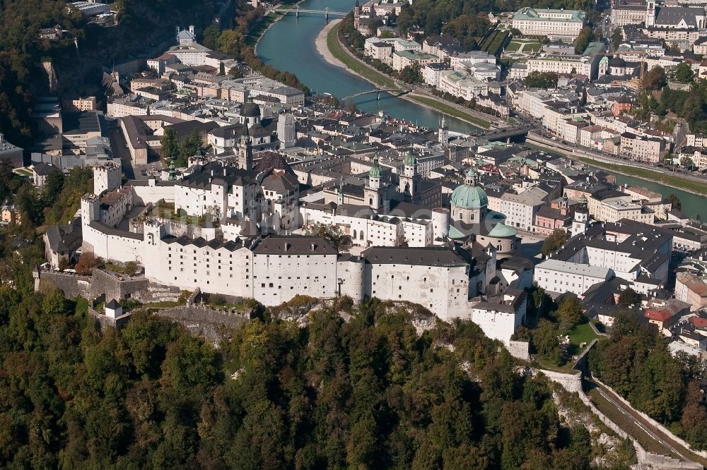 Luftbild Salzburg - Festung Hohensalzburg in Salzburg in Österreich