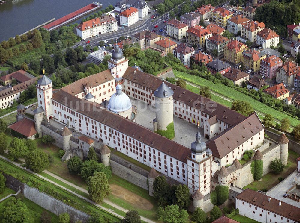 Würzburg von oben - Festung Marienberg