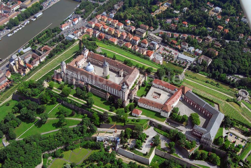 Luftbild Würzburg - Festung Marienberg