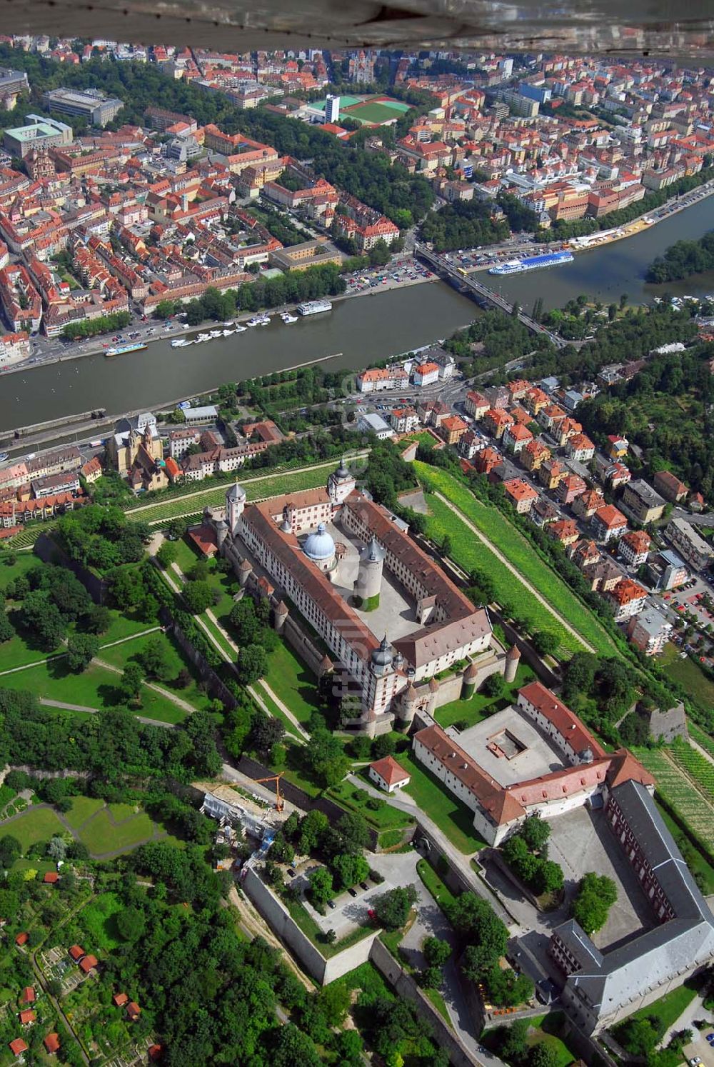 Luftaufnahme Würzburg - Festung Marienberg