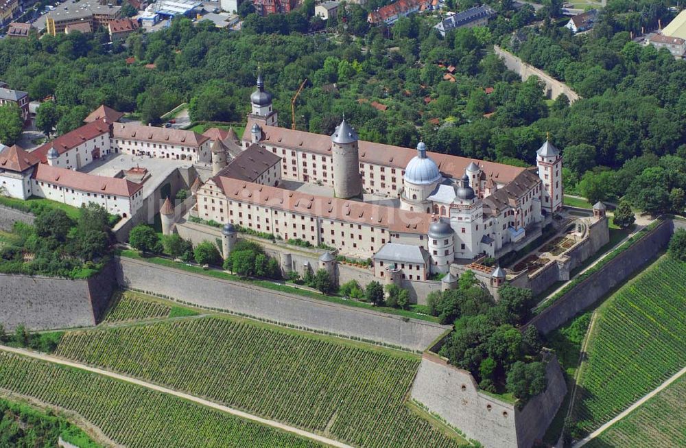 Luftbild Würzburg - Festung Marienberg