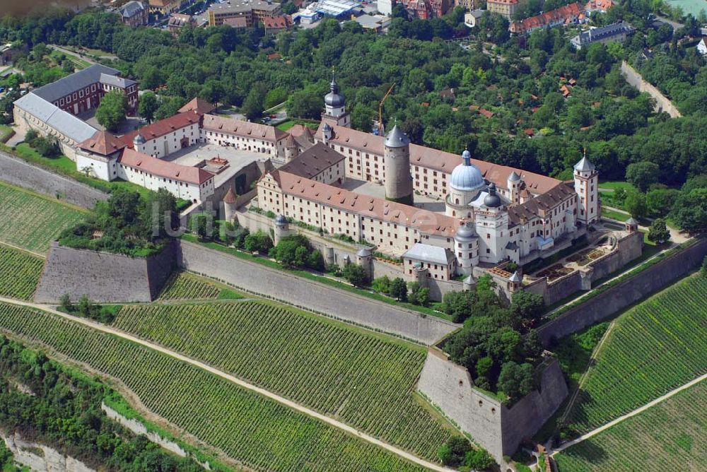 Luftaufnahme Würzburg - Festung Marienberg