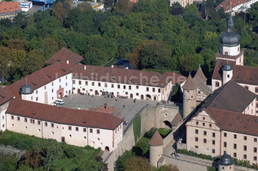 Luftbild Würzburg - Festung Marienberg mit Museen in Würzburg